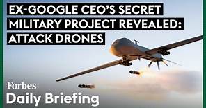 Ex-Google CEO Eric Schmidt Is Working On A Secret Military Drone Project