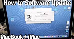 How to Software Update on MacBook, iMac, Apple Computer)