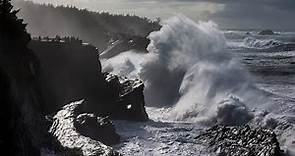 Storm on the Oregon coast