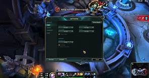 How to enable vertical sync in league of legends