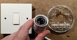 British home wiring. The incredibly simple lighting circuits.