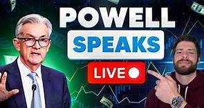 🔴WATCH LIVE: FED JEROME POWELL SPEECH 12PM! FOMC POWELL SPEAKS ON ECONOMY