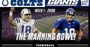 "The Manning Bowl" (Colts vs. Giants 2006, Week 1) | NFL Vault Highlights