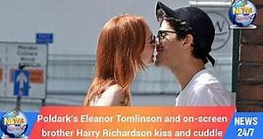 Today's World: Poldark’s Eleanor Tomlinson and on-screen brother Harry Richardson kiss and cuddle