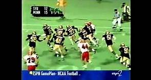 Gopher Football vs. Syracuse (9/21/1996): Tyrone Carter highlights