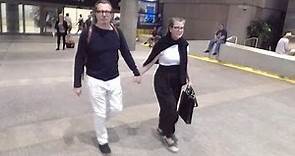 Academy Award Winner Gary Oldman Arrives At LAX With Wife Gisele Schmidt