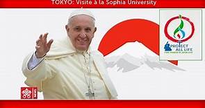Papa Francisco-Tokio-Visita a la Sophia University 2019-11-26