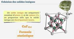 Cohésion des solides ioniques et moléculaires - 3/3