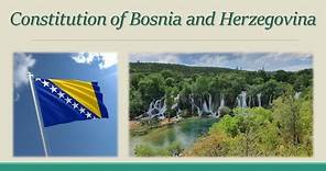 Constitution of Bosnia and Herzegovina