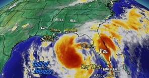 Tropical Storm Isaac Moves Up Gulf of Mexico