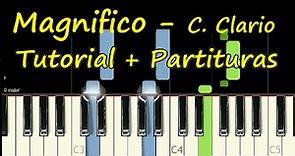 MAGNIFICO Christine d Clario Piano Tutorial Cover + Partitura PDF Sheet Midi Letra Acordes Notas