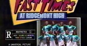 Fast Times at Ridgemont High 1982 TV trailer