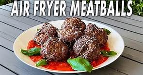 Easy Air Fryer Meatballs -- How I Make A Quick Batch Of Meatballs