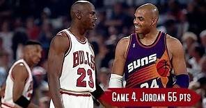 NBA Finals 1993. Phoenix Suns vs Chicago Bulls - Game Highlights | Game 4 | Jordan 55 HD 720p/60fps