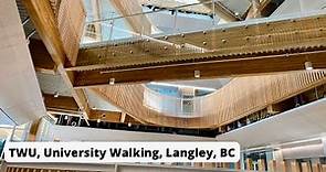 Walking Tour Trinity Western University (TWU), Autumn Walk, Langley, Canada, BC, asmr