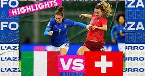 Highlights: Italia-Svizzera 1-2 - Femminile (26 novembre 2021)