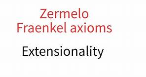 Zermelo Fraenkel Extensionality