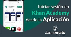 Iniciar sesión en Khan Academy desde la Aplicación