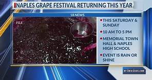 Naples Grape Festival will return this weekend