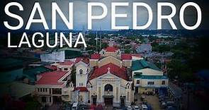 San Pedro City Laguna drone video Aerial view A day after Bagyong Paeng flooded the City