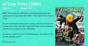 Movie Review: Wal-Mart: The High Cost of Low Price (2005) [HD]