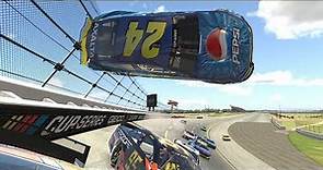 In-car: First person look at Jeff Gordon's iRacing crash