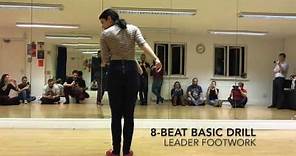 Footwork Practice Exercise for 8-Beat Lindy Hop