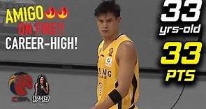 楊敬敏 (Amigo Yang) Career-High 33 Pts Full Highlights vs 青岛国信双星雄鹰 (30.12.17) On Fire!! 🔥🔥🔥 [1080p]