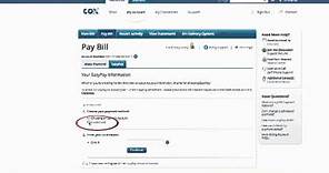Cox Billing & Account - How to set up Easy Pay on Cox.com using a credit card