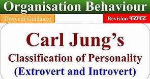 Extrovert and Introvert personality, type of personality, carl jung, organisational behaviour, OB