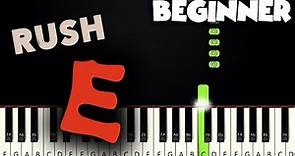 Rush E - @SheetMusicBoss | BEGINNER PIANO TUTORIAL + SHEET MUSIC by Betacustic