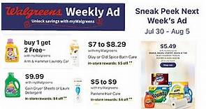 Walgreens Weekly Ad Preview 7/30 - 8/5