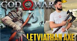 REAL LIFE God of War Leviathan Axe Unboxing! (Handmade Kratos Axe)