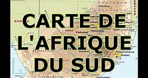CARTE DE L'AFRIQUE DU SUD