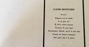 Claudio Monteverdi, The Sine Nomine Singers, Harry Saltzman - Madrigals