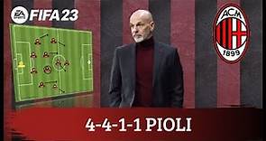Stefano Pioli 4-4-1-1 Milan FIFA 23 |Tácticas|