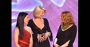 Topsy-Turvy Wins Costume Design: 2000 Oscars | presented by Cameron Diaz, Lucy Liu & Drew Barrymore