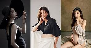 太辣了！王思平、趙孟姿5位女星「孕婦寫真」範本，正面修身、側面顯孕肚就穿這件|女人我最大