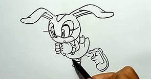 How to Draw Cream the Rabbit from Sonic