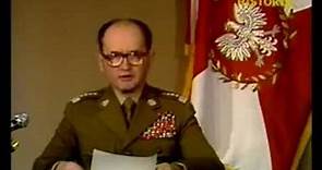 Ogłoszenie Stanu Wojennego - Wojciech Jaruzelski 13.12.1981