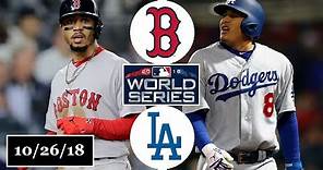 Boston Red Sox vs Los Angeles Dodgers Highlights || World Series Game 3 || October 26, 2018