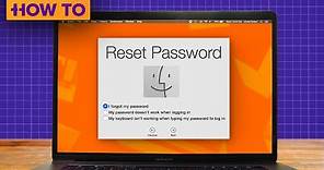 How to reset your password on a Mac if you're locked out