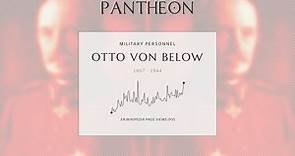 Otto von Below Biography - Prussian military officer