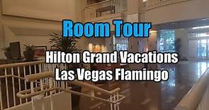 Hilton Grand Vacations Las Vegas Strip Flamingo Room Tour Review Travel Vlog