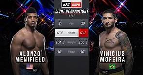 Alonzo Menifield vs Vinicius Moreira Full Fight Full HD
