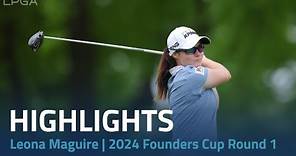 Leona Maguire Highlights | 2024 Cognizant Founders Cup Rd. 1