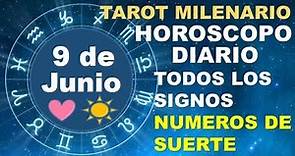 HOROSCOPO DE HOY 9 JUNIO 2023 Y NUMEROS DE LA SUERTE - TAROT MILENARIO