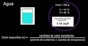 Calorimetría y transferencia de calor | Termodinámica | Química | Khan Academy en Español