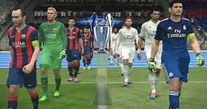 PES 2015 UEFA Champions League Final (Real Madrid vs FC Barcelona Gameplay)