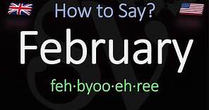 How to pronounce February? (CORRECTLY)